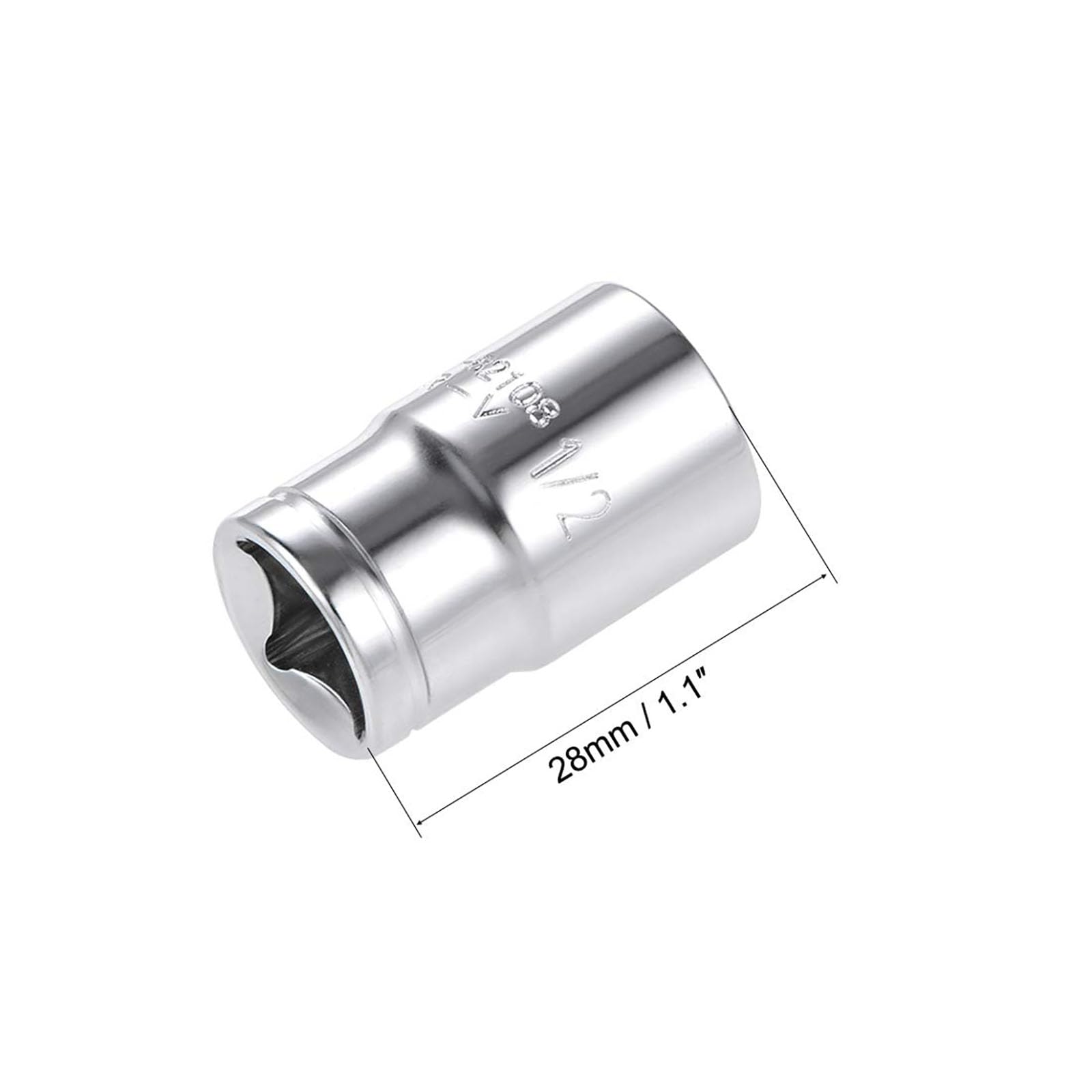 TOP-VIGOR 2 Pcs Shallow Socket, 3/8-inch Drive 9/16-inch Professional Shallow Single Hex Socket Set - Image 2