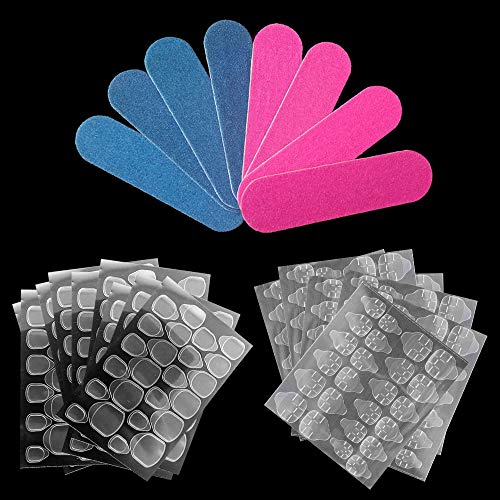 20 fogli (480 pezzi) colla adesiva per unghie