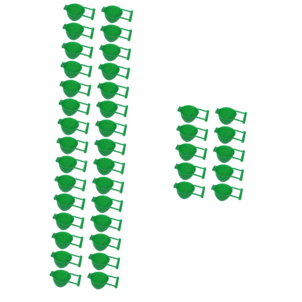 POPETPOP 40piezas Comederos para Pájaros De Plástico Tazones De Alimentación para Jaulas Accesorios para Alimentación De Aves Fáciles De Instalar y Limpiar De Unidades