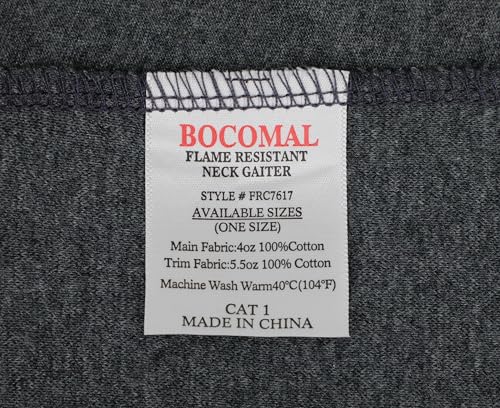 Image of BOCOMAL FR Neck Gaiter Face Mask for Summer 4oz EX Lightweight Flame Resistant Welding Hood-CAT1