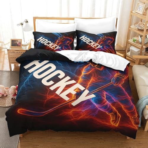 Housse de couette hockey microfibre résistante hypoallergénique avec fermeture éclair - 3