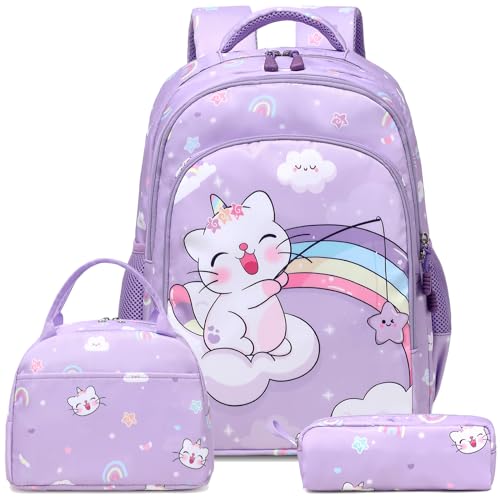 Kimwadalh Mochilas Gato Niñas Mochilas Primaria Niñas Mochila Unicornio 3 En 1 Set De Mochilas Escolares Para Niñas Kawaii Bolsas Escolares Kimwadalh Mochilas Gato Niñas Mochilas Primaria Niñas Mochila Unicornio 3 En 1 Set De Mochilas Escolares Para Niñas Kawaii Bolsas Escolares