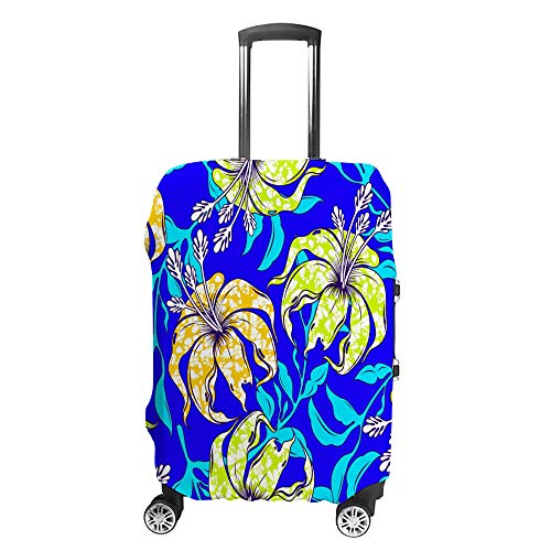 Housse de valise à roulettes motif floral pour voyager avec style et repérer son bagage