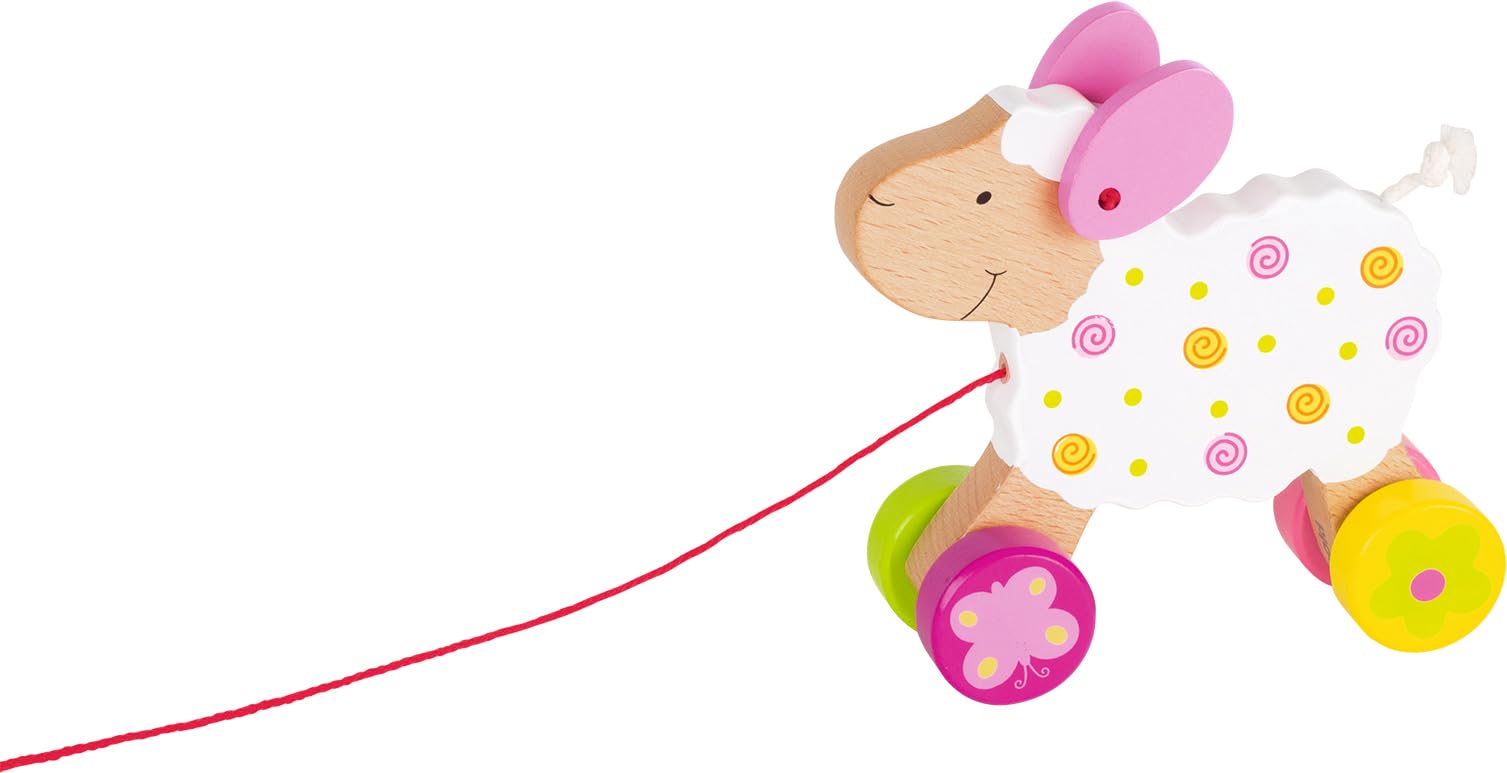 GOKI 54932 "Sheep Suse Pull-Along Toy