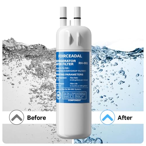 Image of 2 Pack EDR1RXD1 Water Filter Replacement Compatible with Whirlpool W10295370A, Filter 1, EDR1RXD1B, WHR1RXD1, KAD1RXD1, P8RFWB2L, P4RFWB, WD-F38, 46-9081, 46-9930