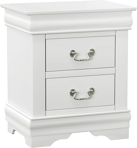 Acme Louis Philippe Mesita de noche en blanco