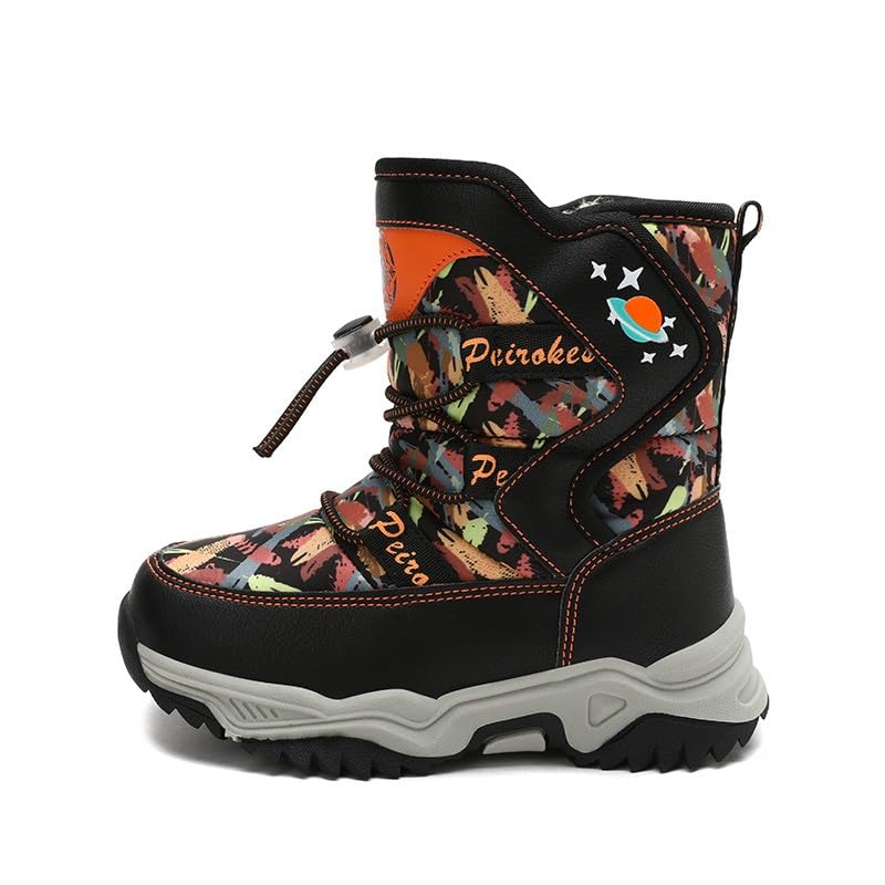 IWIHMIV Toddler Snow Boot Toddler Boy Winter Boots Kids Snow Boots for Girls Toddler Outdoor Winter Warm Comfortable Boots4