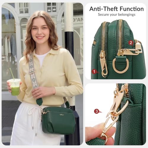 Image of Crossbody Bag for Women Vegan Leather Handbag Purse Anti Theft RFID