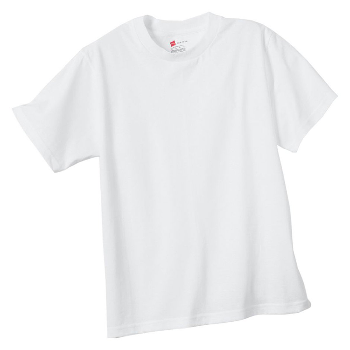 Hanes Boy's Crew Style Undershirt, White, Small (Pack of 4)