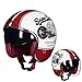 Produktbild Jet-Helm, Lederhelm, Scooter-Helm Moped Mofa-Helm Chopper Retro Vespa Vintage Pilot Bike Visier Helmet Vier-JahreszeitenUnisex,ECE/DOT