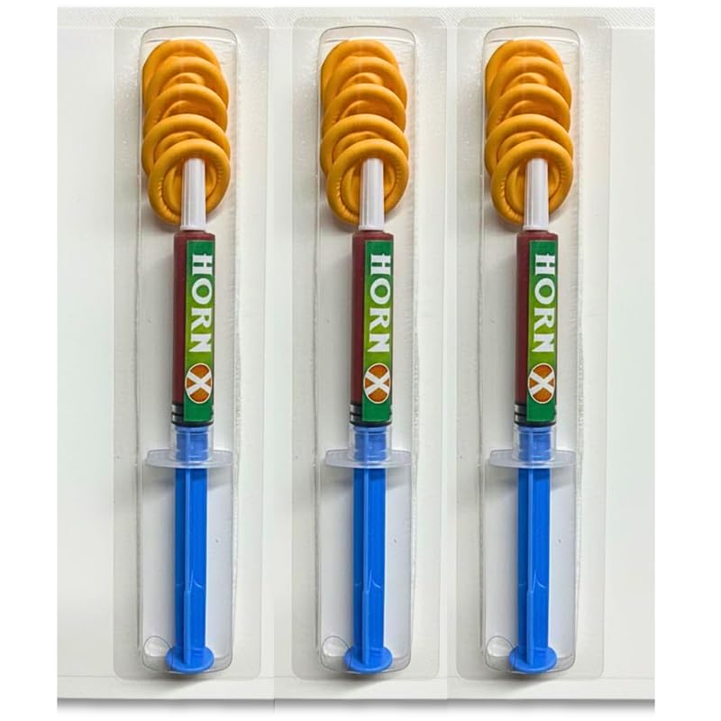 HornX Calf Dehorning Paste with Finger Caps - Pack of 3 | Stops Horn Growth of Calves | Safe and Effective Veterinary Formula | Easy Application