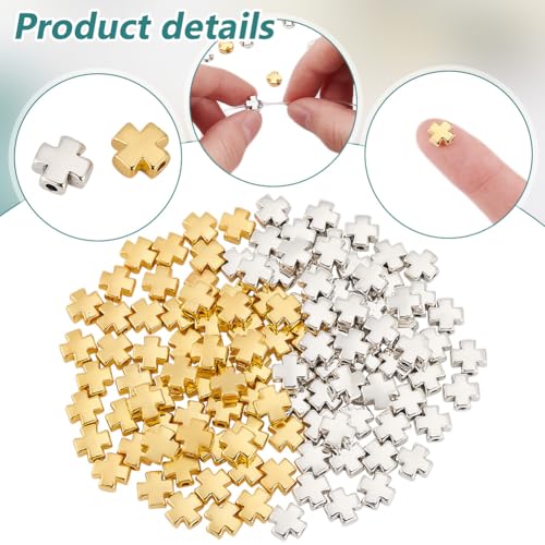 PH PandaHall 120PCS Cross Beads - Image 4