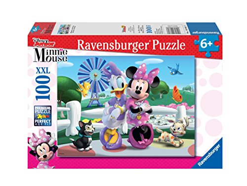 Ravensburger Mickey & Minnie: Minnie & Daisy 100 Piece Jigsaw Puzzle for Kids – Every Piece is Unique, Pieces Fit Together Perfectly