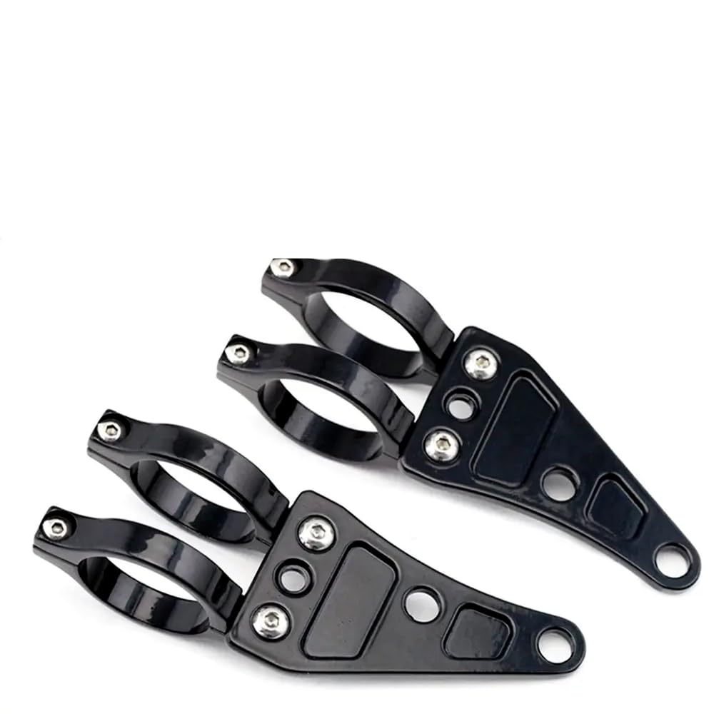 Soporte de faro para moto custom de 41mm abrazadera para horquilla Bobber y Chopper 3