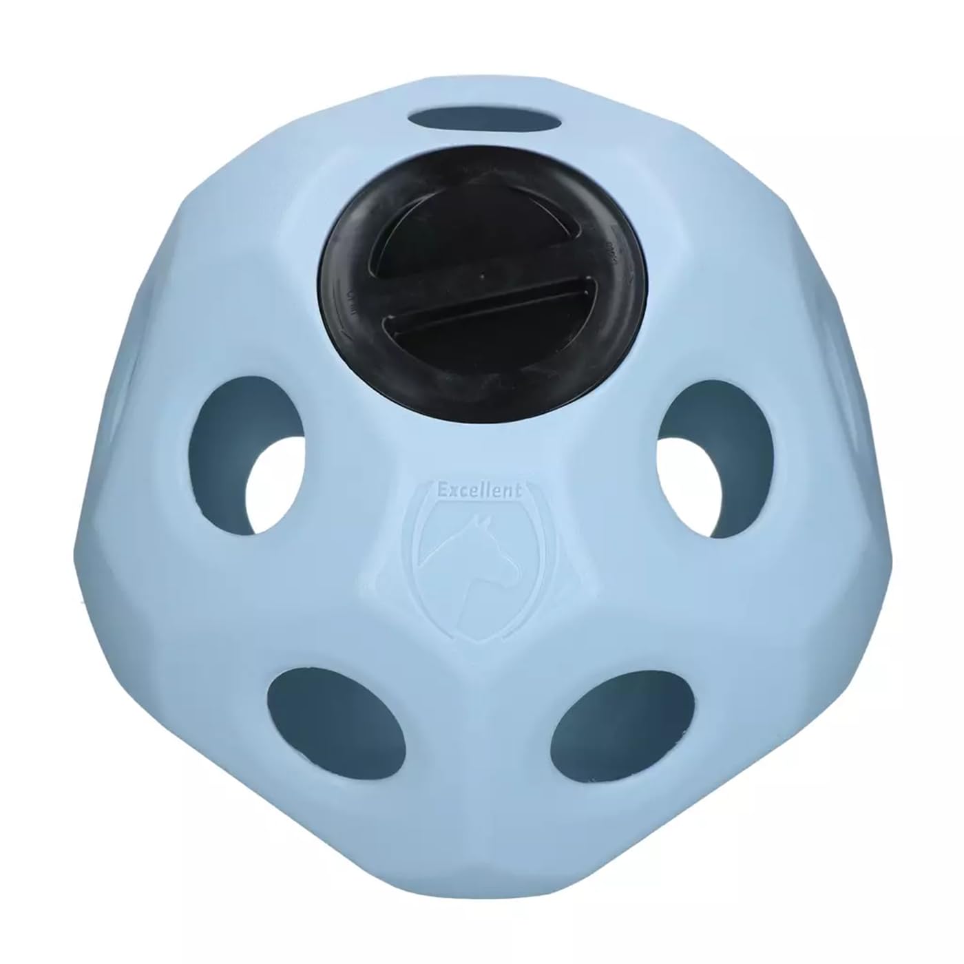 Hofman Animal Care Feed & Play Ball - Comedero Lento para Caballos - Red para heno para Caballos - Juguete Interactivo para Caballos - Bola comedero para Caballos - Azul