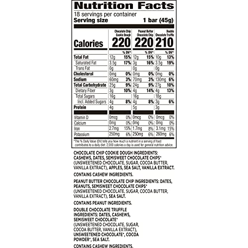 Larabar Chocolate Variety Pack, Gluten Free Vegan Fruit & Nut Bars, 18 Ct #TOP1