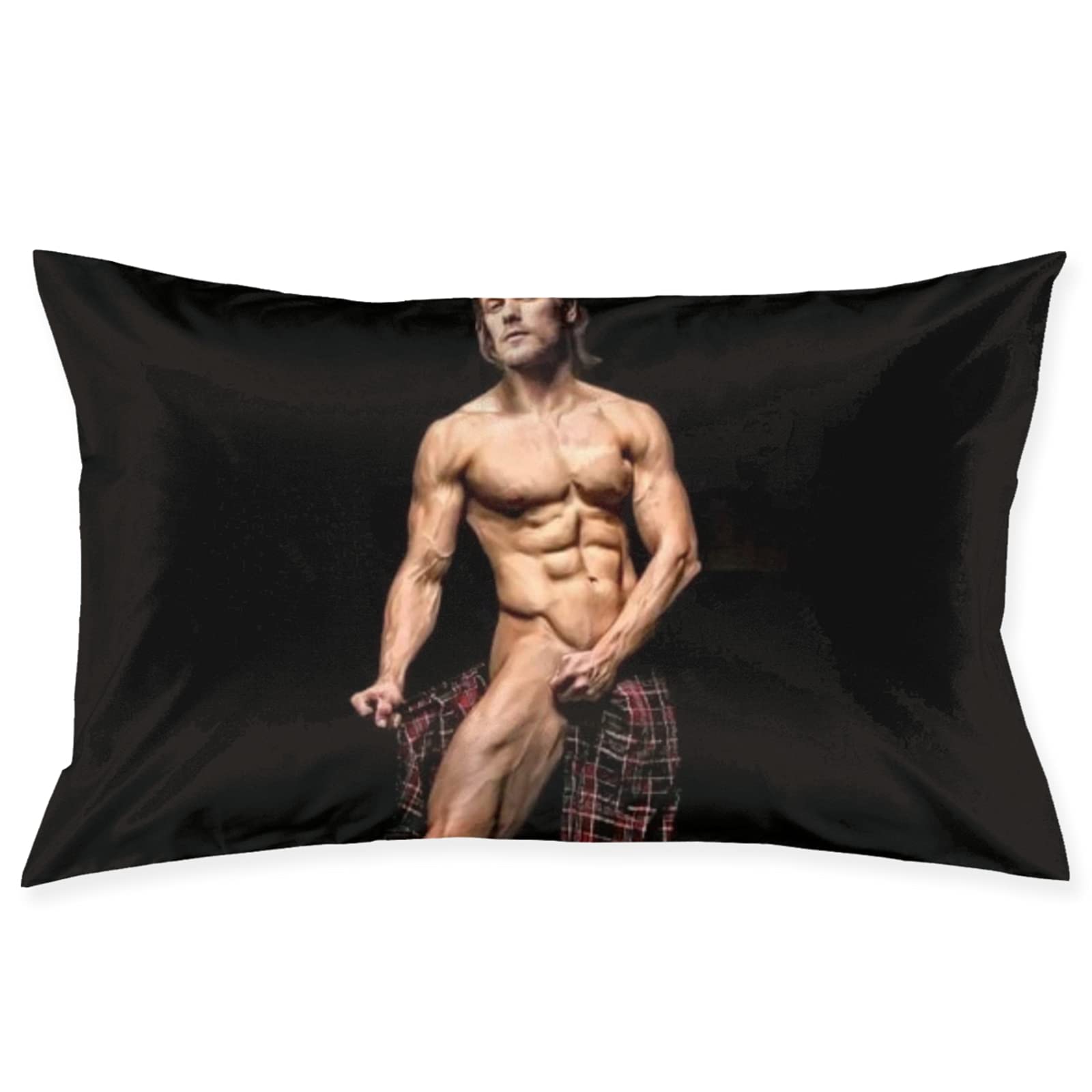 Sam Heughan Pillowcase Queen Pillow Case Home Decorative Throw Pillow Covers 20x30 inch Standard Cushion Case for Living Room, Bedroom, Bed