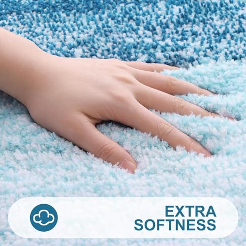 smiry Microfiber Bath Mat, 40 x 60 cm, Non-Slip Super Absorbent Bathroom Mat, Extra Soft Thick Floor Foot Mat - Image 2