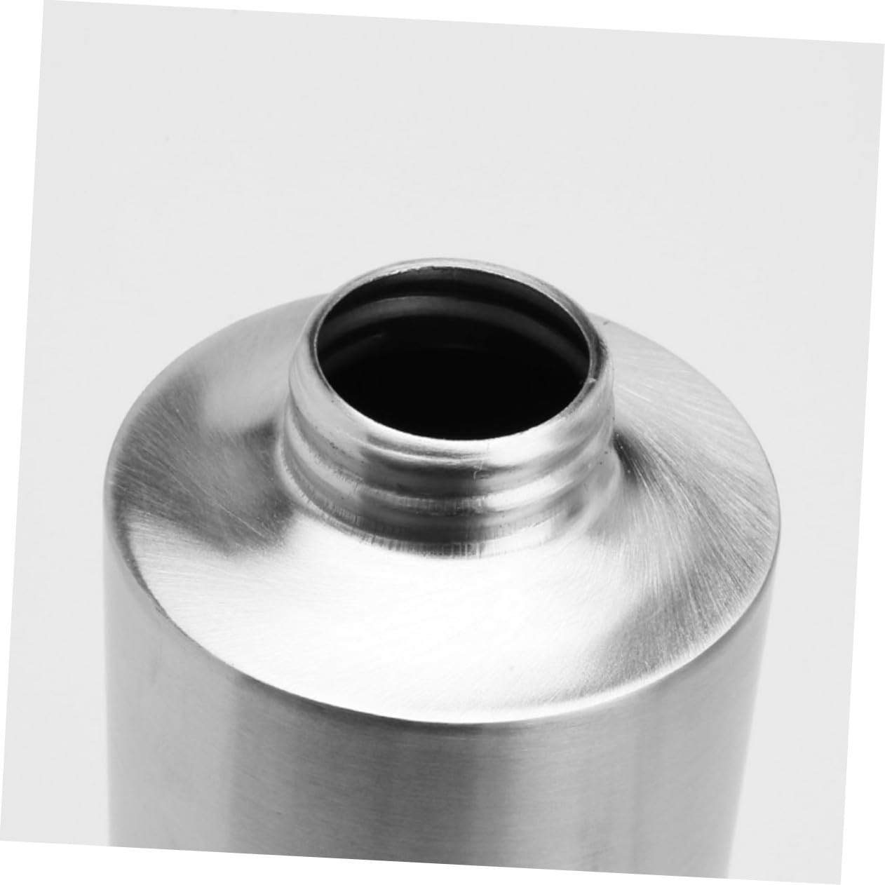 SOIMISS 2 Piezas Dispensador de Loción Acero Inoxidable Botellas Cilíndricas Presurizadas para Baño Cocina y Manos Recargables y Fáciles de Usar