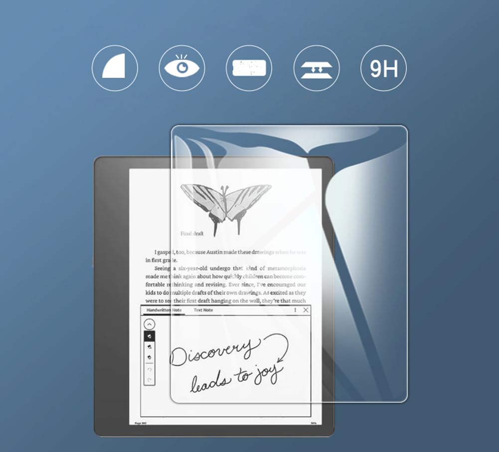 Kepuch 2 Pacchi Vetro Temperato Protezioni Schermo per Kindle Scribe 2024/Kindle Scribe 2022 10.2"