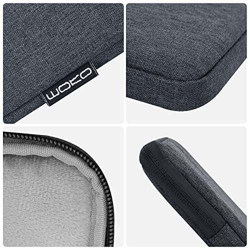 Image of MoKo 7-8 Inch Tablet Sleeve Bag, Polyester Pouch Cover Case Slim Design | Fits iPad Mini (A17 Pro) 8.3 inch 2024, iPad Mini 6 /5 /4 /3 /2 /1, Samsung Galaxy Tab S2 8.0, Tab A 8.0, ZenPad Z8s 7.9, Space Gray