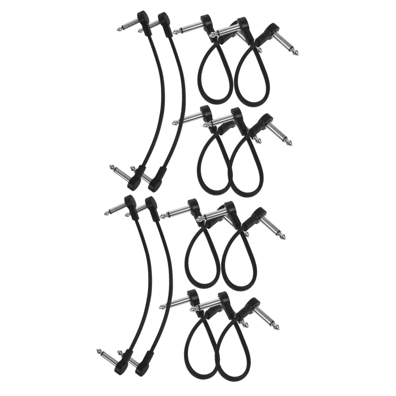 Toyvian 12stücke Gitarren-patchkabel Robuste Verbindung Für Effektpedale Geräuschlos Aus Sauerstofffreiem Gitarre Und Musikinstrumente