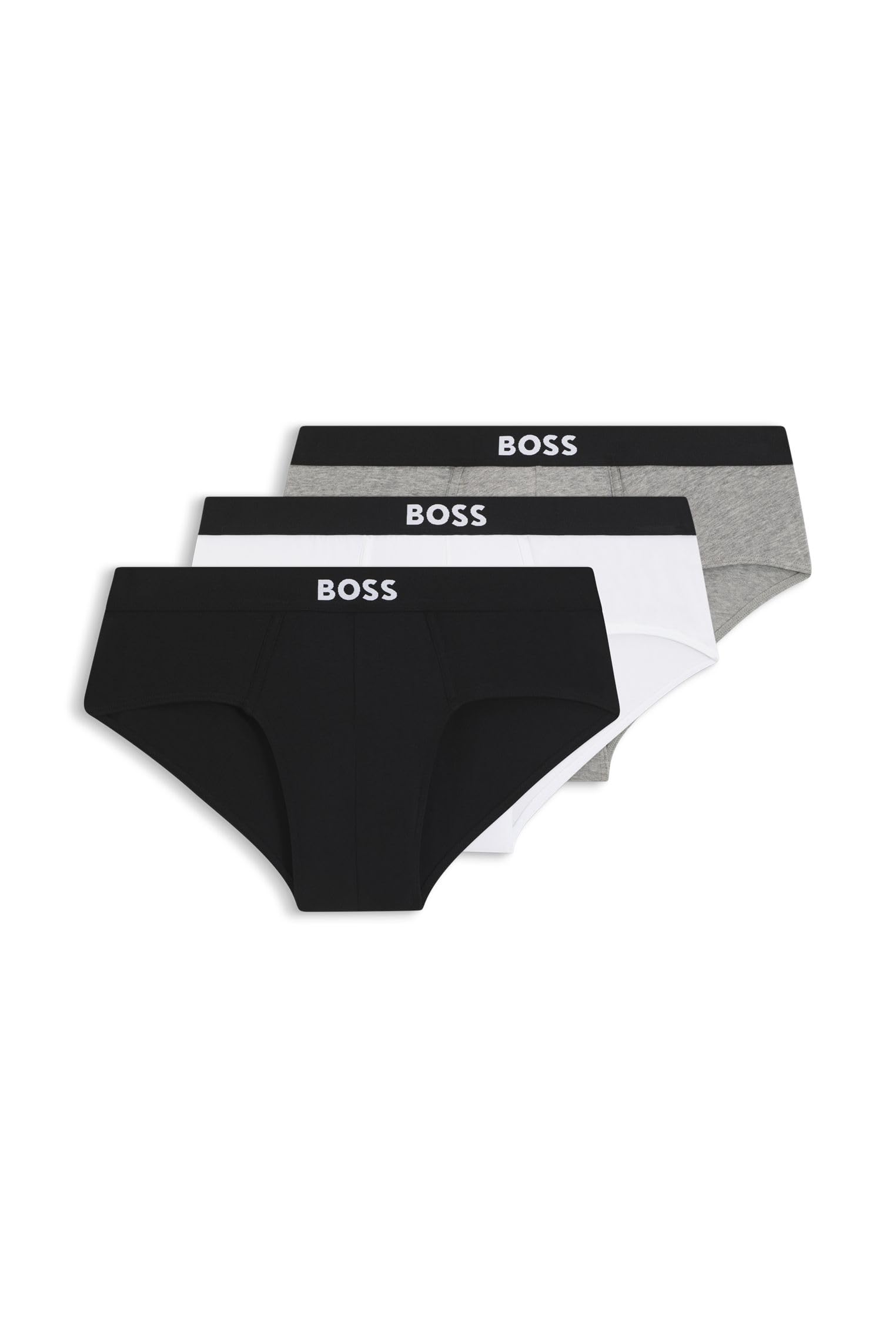 Hugo Boss Herren Slip aus Baumwolle, 3er-Pack