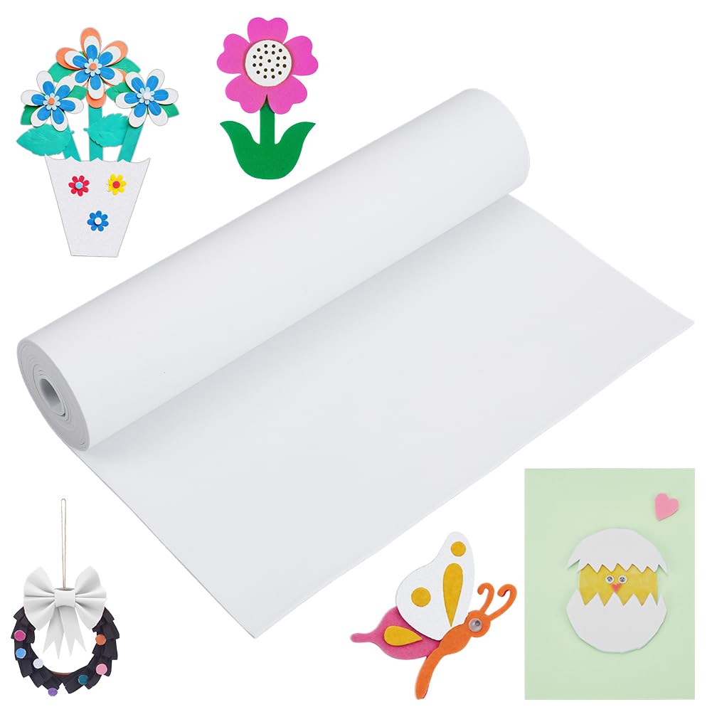 NBEADS 2m Roll Eva Foam 35cm Wei e Bastelschaumstoffplatte F r Cosplay Bastelarbeiten Heimwerkerprojekte Mehr