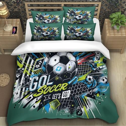 Parure de lit 3D foot de qualité supérieure avec microfibre ultra douce - 5