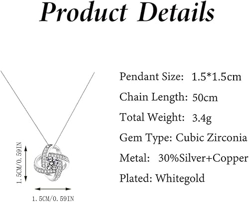 Miniatura 6 de 2025 Preserved Red Rose With Hollow Clavicle Necklace, Jewelry Boxes with Necklace, Present Box For Girlfriend,Wife,Mom