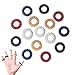 Color Scissor 15 Pieces Acupressure Massage Rings, Finger Acupressure Ring Set Medicine Fidget Finger Ring for Kids Teens Adults (5 Colors)
