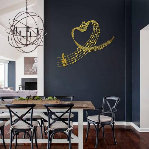 Musical Metal Wall Art, Metal Art Wall Decor Music, Music Notes Wall Art, Music Time, Metal Wall Decor,Music Lover Gift,Living Room Decoration (59
