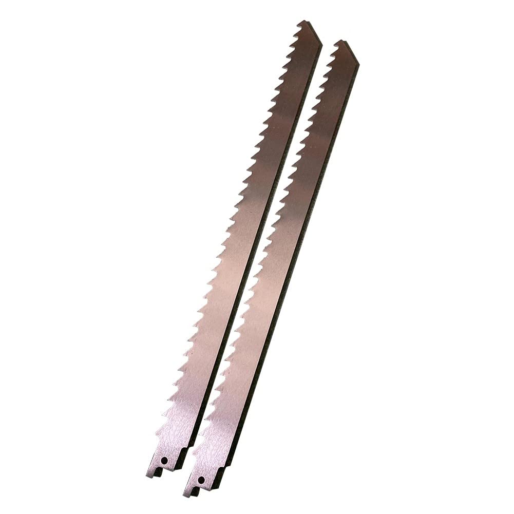 Hoocom 2Pcs 300Mm Reciprocating Saw Blade Stainless Steel For Meat Bone Ice Cutting Meat Saws Cutter