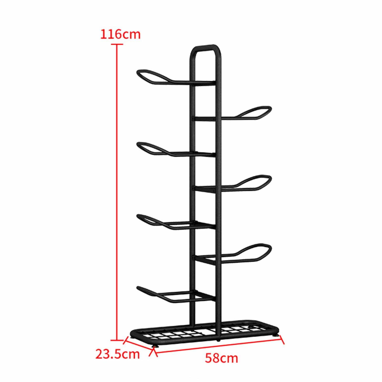 Portaoggetti per Palloni Supporto da Calcio per Basket, Organizzatore per Garage per Attrezzature Sportive, Supporti per Palloni Espositore Rastrelliera Verticale per Riporre