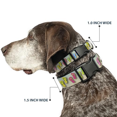 Collar de plástico con hebilla ajustable bicolor burdeos naranja de 1,27 cm 3