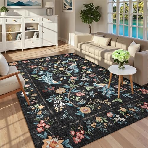 Tapete decorativo GarveeHome 5x7 estampado floral miniatura 3