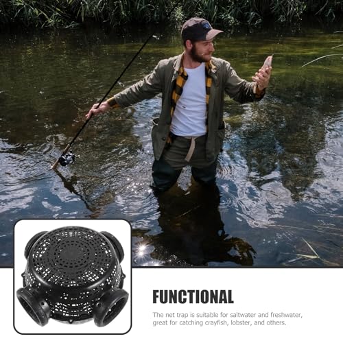 Piège de pêche portable pour crabes et homards avec cage robuste à appât intégré - 3