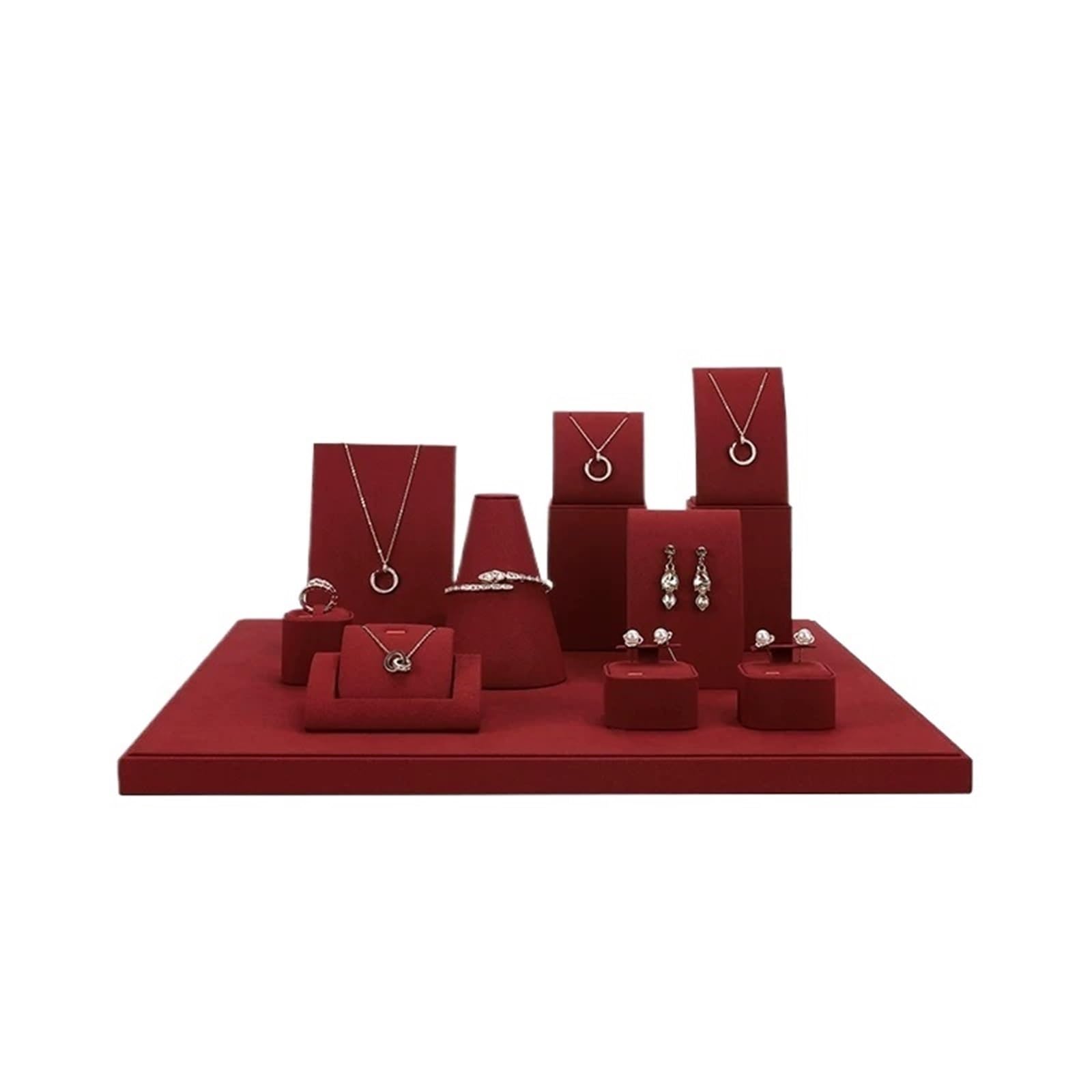 XUJUAN-0227 Jewelry Holder 10-Piece Jewellery Storage Display Set