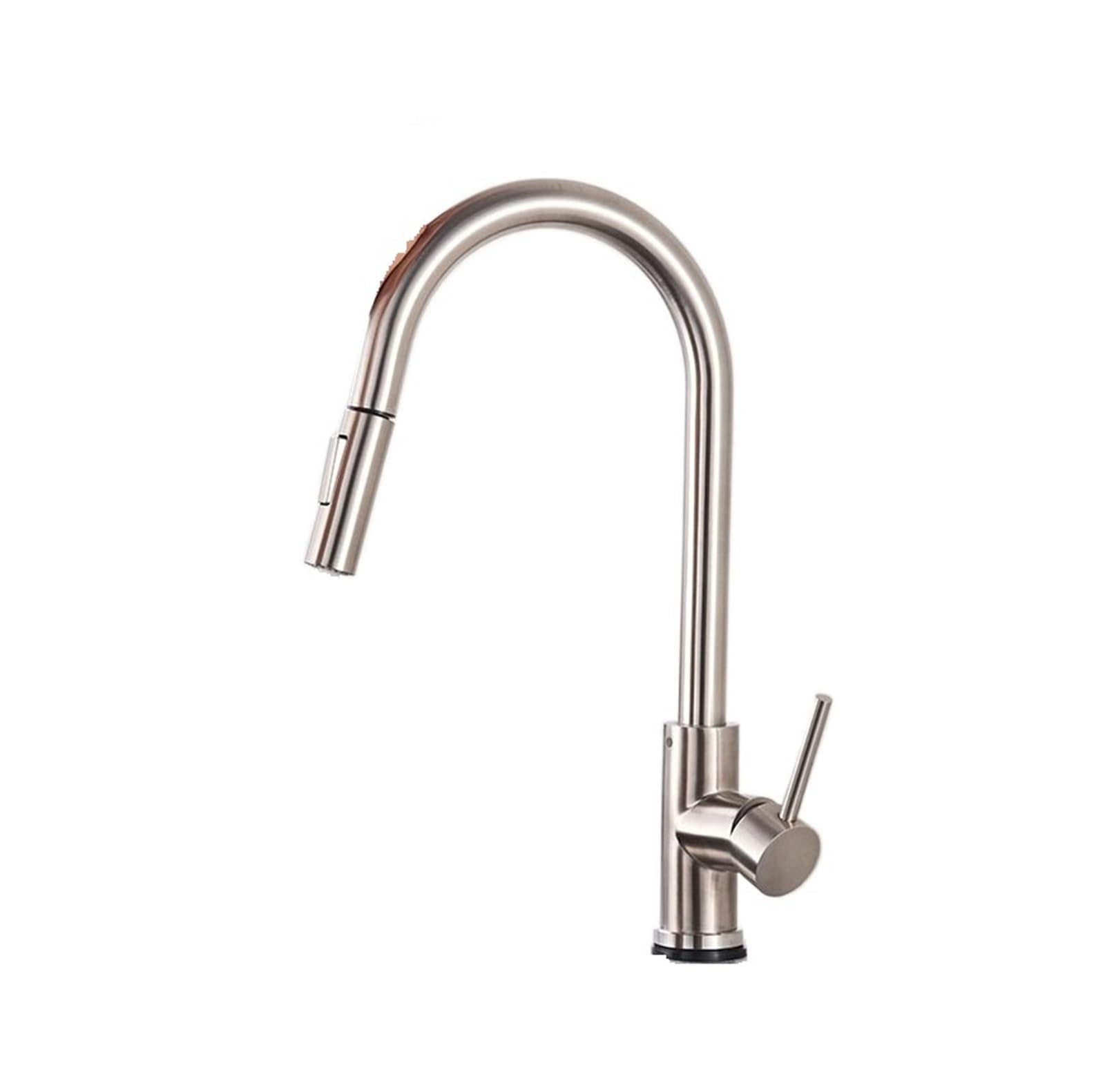 DFGHNBVC Smart Touch Kitchen Faucet Pull Out Sensor Faucets 360 Rotation 2 Outlet Water Mixer Taps Easy Installation,Brushed Nickel Sense