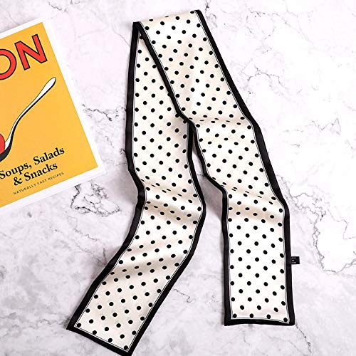 Schal Halstuch 100 * 10Cm Skinny Schal Dot Leopardenmuster Frauen Seidenschal Kleine Grifftasche Bänder Weibliche Kopftücher Wickel Für Dame 29