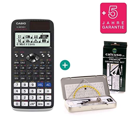 Preisvergleich Produktbild Casio FX-991DE X + Geometrie-Set + Erweiterte Garantie