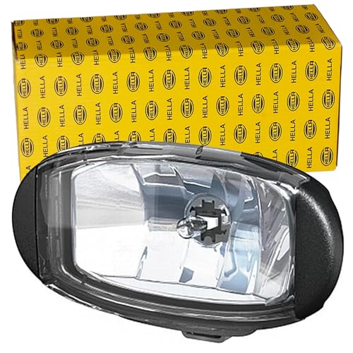 HELLA 1FD 010 953-001 FF/Halogen-Fernscheinwerfer - Comet FF 550 - 24/12V - oval - Referenzzahl: 12.5 - geschraubt - glasklare Streuscheibe - Lichtscheibenfarbe: glasklar - links/rechts