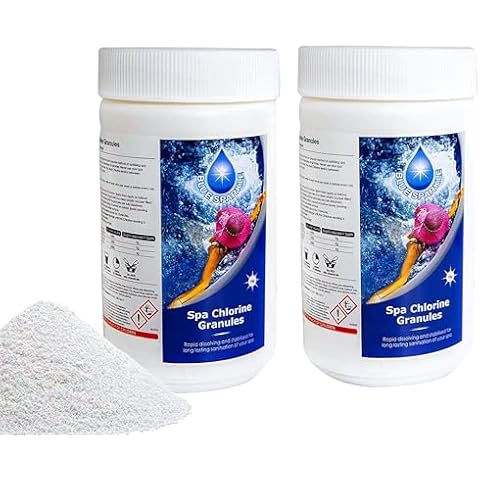 SHATCHI Blue Sparkle Chlorine Granules for Pools Cover