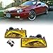 Kspeed Yellow Lens Fog lights for 1997 1998 1999 2000 2001 Honda Prelude,Left and Right Side Front Bumper Driving Fog Lamps with H3 Bulbs, Wiring Harness