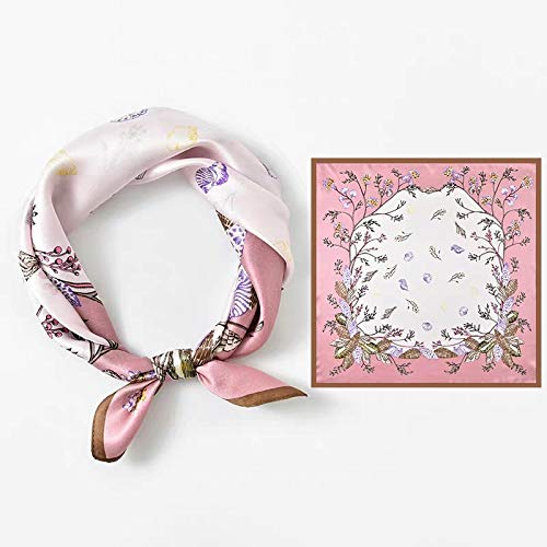 Image of ANDANTINO 100% Mulberry Silk Scarf -21 inch Square Neckerchief with Gift Packed