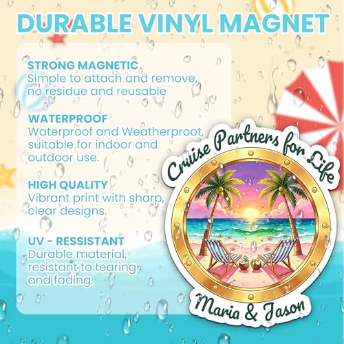 Imán decorativo personalizado redondo para puerta de crucero miniatura 4