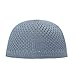 TheKufi® Grey Open-Weave Nylon Stretchy Soft and Comfortable Kufi Hat Skull Cap Beanie (L -23