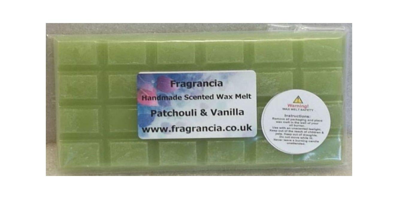 Fragrancia A Single Handmade Highly Scented Wax Melt Bar (Patchouli & Vanilla)