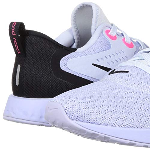 Image of Nike Women WMNS Legend React Football Grey /Black-Palest Purple Running Shoes-5 UK (AA1626-008)