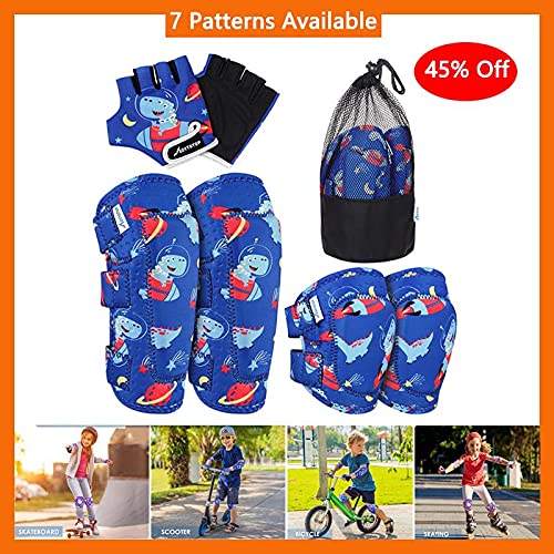 Genouillères sport enfants L/XL avec protège-coudes et gants roller - 3